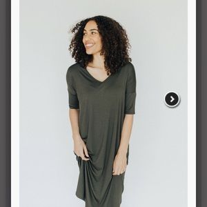 Cjla olive midi dress- brand new !
